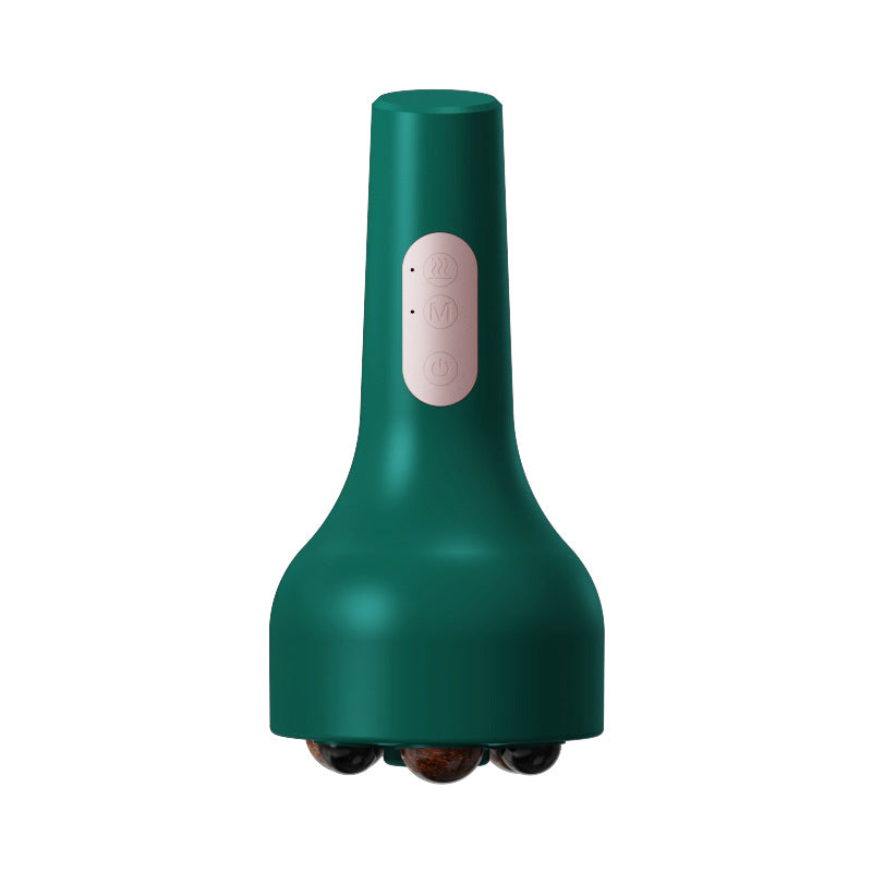 Rechargeable Smokeless Moxibustion & Massage Device with Hot Compress & Red Light Therapy(green) Wholesale Hub