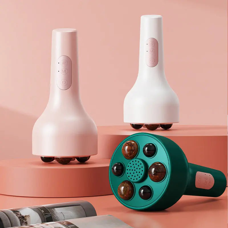 Rechargeable Smokeless Moxibustion & Massage Device with Hot Compress & Red Light Therapy(green) Wholesale Hub