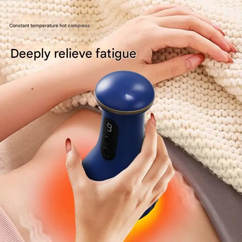 Electric Cupping & Gua Sha Massager - 9 Levels Heat & Suction, Red Light Therapy, USB-C Rechargeable(White) Wholesale Hub