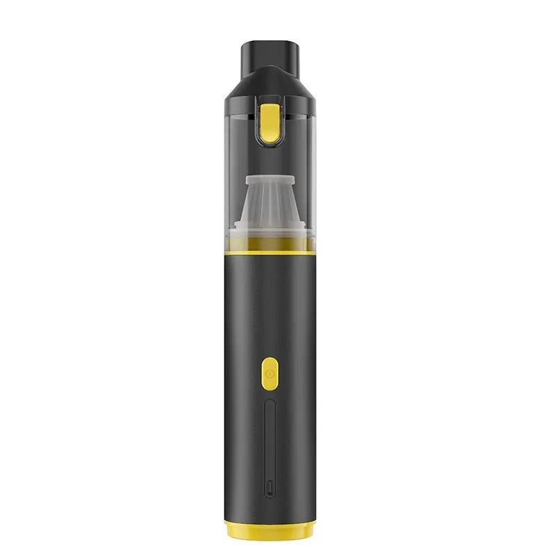 Portable Cordless Handheld Vacuum Cleaner - 16000Pa Suction, 3x2000mAh Battery, Multiple Attachments(Black and yellow) Wholesale Hub