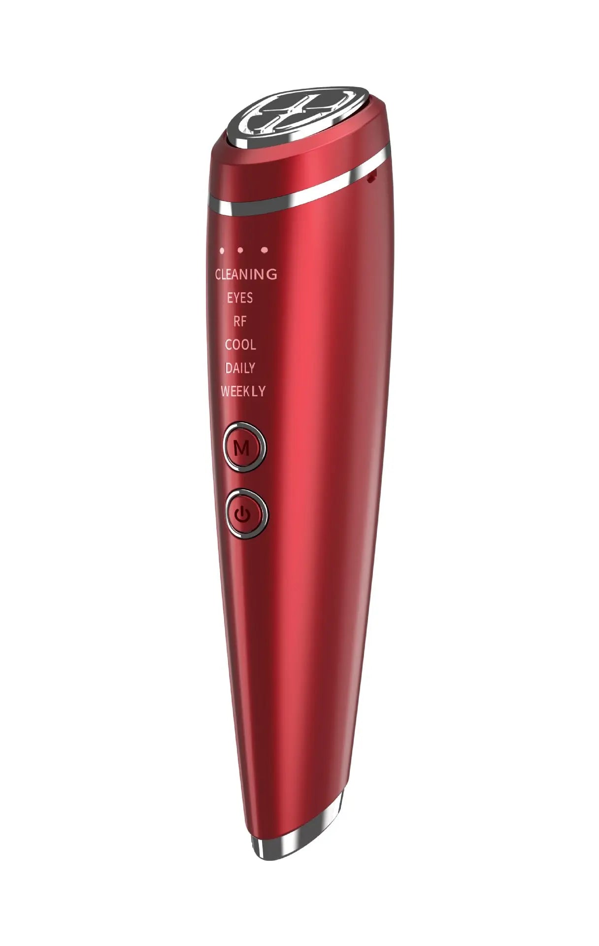 Multi-Function Facial Beauty Device - 6 Modes, 3 Intensity Levels, LED Therapy & Magnetic Charging(red) Wholesale Hub