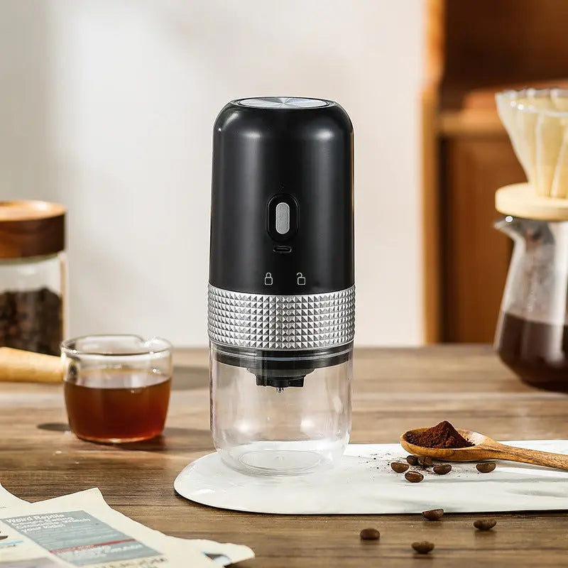Wireless Portable Electric Coffee Grinder - Adjustable Coarseness, USB-C Rechargeable, One-Touch Operation(black) Wholesale Hub