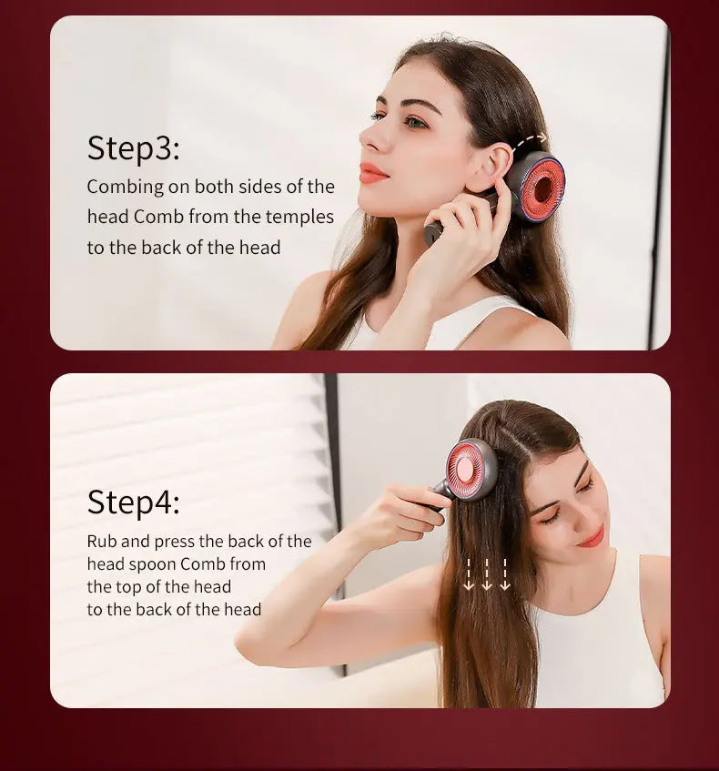 Blue Advanced Scalp Therapy Comb: Red/Blue Light, EMS & Serum Applicator Wholesale Hub