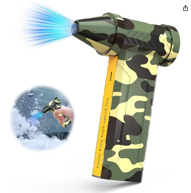 Portable Jet Fan - 200W Powerful Handheld Air Duster & Blower (Camouflage) Wholesale Hub