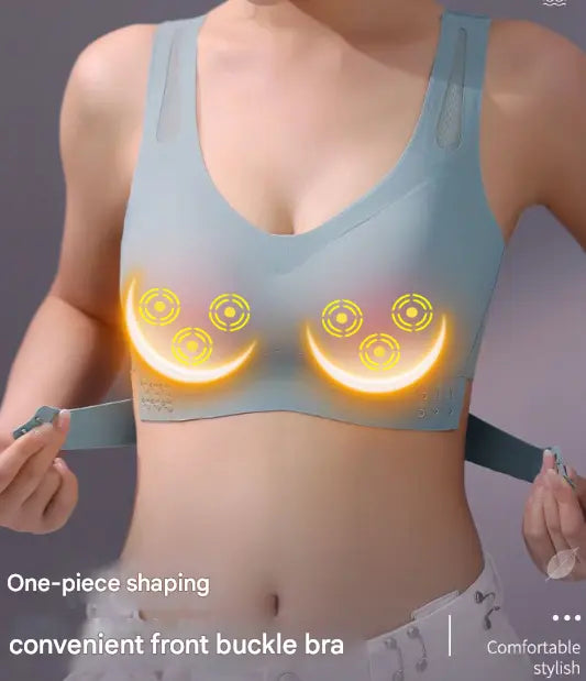 Size L Black Wireless Electric Breast Massager Bra - 5 Modes Vibration & 3 Heat Levels for Lifting Comfort & Wellness Wholesale Hub