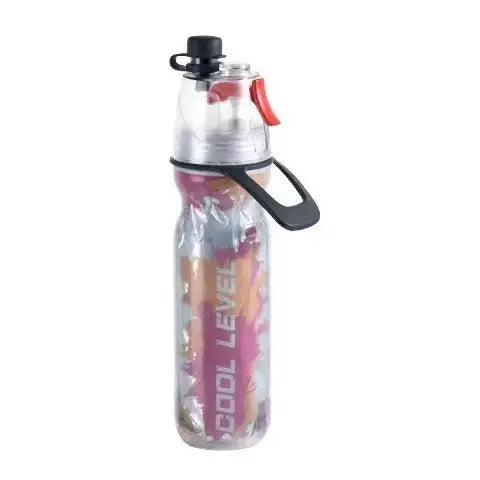 Red 500ML Insulated Sports Water Bottle with Cooling Mist - Triple-Layer Design Keeps Drinks Cold for Hours - Portable PE Misting Bottle Wholesale Hub