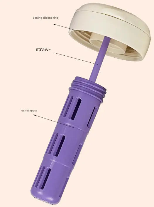Green and Khaki 700ml Insulated Stainless Steel Tumbler with Handle, Dual-Sip Lid, Straw & Tea Infuser Wholesale Hub