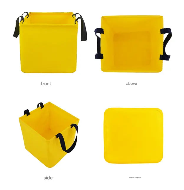 Green 25L Collapsible Bucket - Heavy-Duty PVC Waterproof Folding Pail for Fishing, Camping & Car Washing Wholesale Hub
