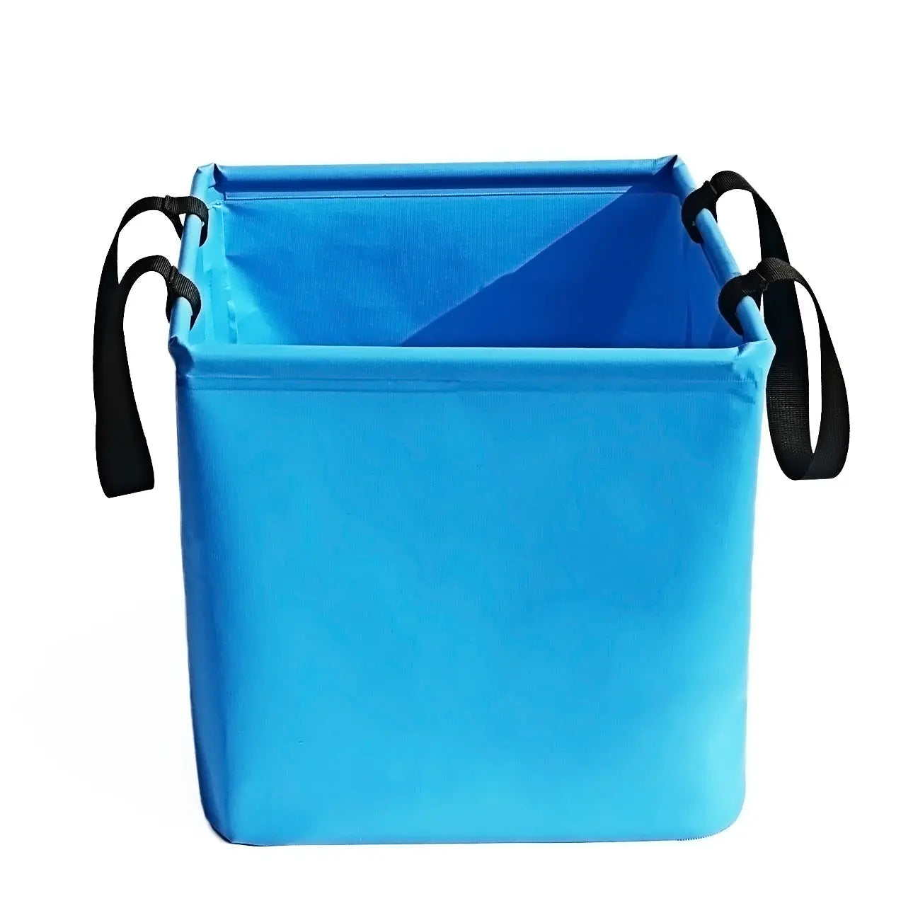 Blue 25L Collapsible Bucket - Heavy-Duty PVC Waterproof Folding Pail for Fishing, Camping & Car Washing Wholesale Hub