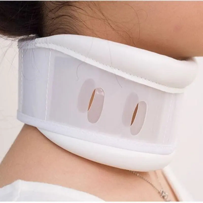 Size S White Adjustable Cervical Collar Neck Brace - Breathable Support for Pain Relief & Posture Wholesale Hub