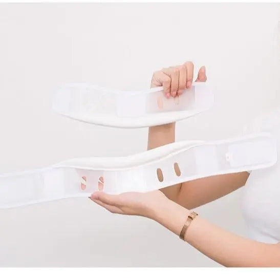 Size M White Adjustable Cervical Collar Neck Brace - Breathable Support for Pain Relief & Posture Wholesale Hub