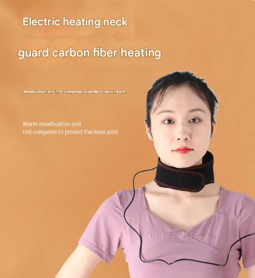Black Heated Vibrating Neck Wrap - USB Powered Massager for Soothing Pain Relief with 3 Heat & 3 Vibration Modes Wholesale Hub