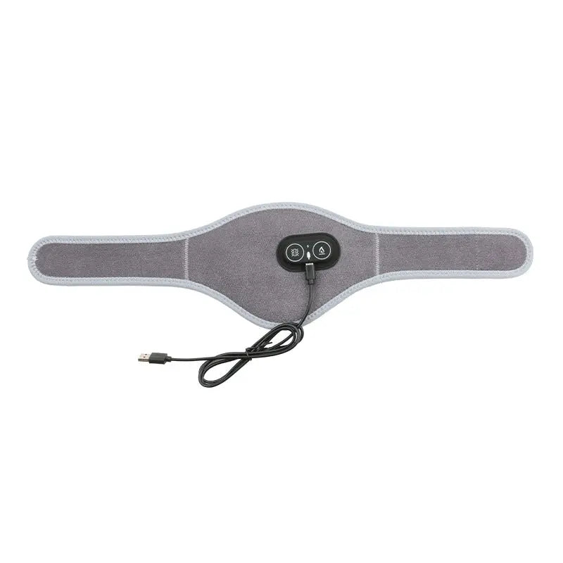 Dark Grey Heated Vibrating Neck Wrap - USB Powered Massager for Soothing Pain Relief with 3 Heat & 3 Vibration Modes Wholesale Hub