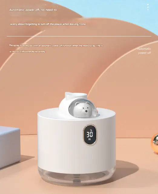 Green Adorable Space Capsule Humidifier - Portable USB Cool Mist Maker with LED Display & Ambient Night Light Wholesale Hub