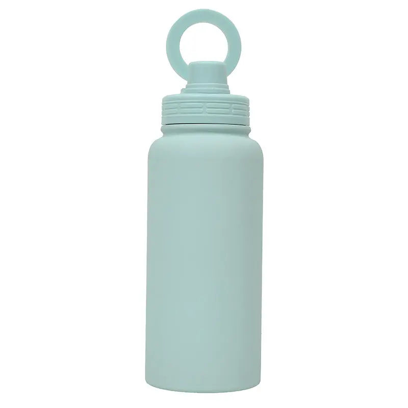 Light Green Premium 35oz Stainless Steel Insulated Sports Bottle with Magnetic Phone Holder Lid Wholesale Hub