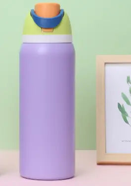 Purple 32oz 304 Stainless Steel Insulated Water Bottle - Dual-Drink Pop-Up Lid Wholesale Hub