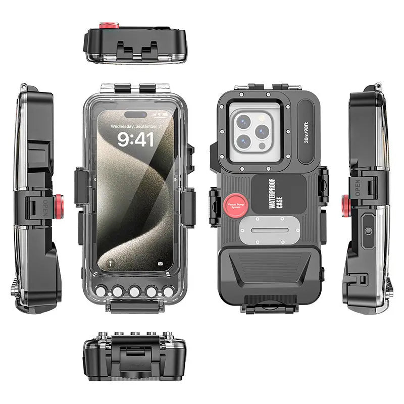 Universal 30m Bluetooth Diving Case for Apple & Samsung - Deep-Water Waterproof Phone Protector Wholesale Hub