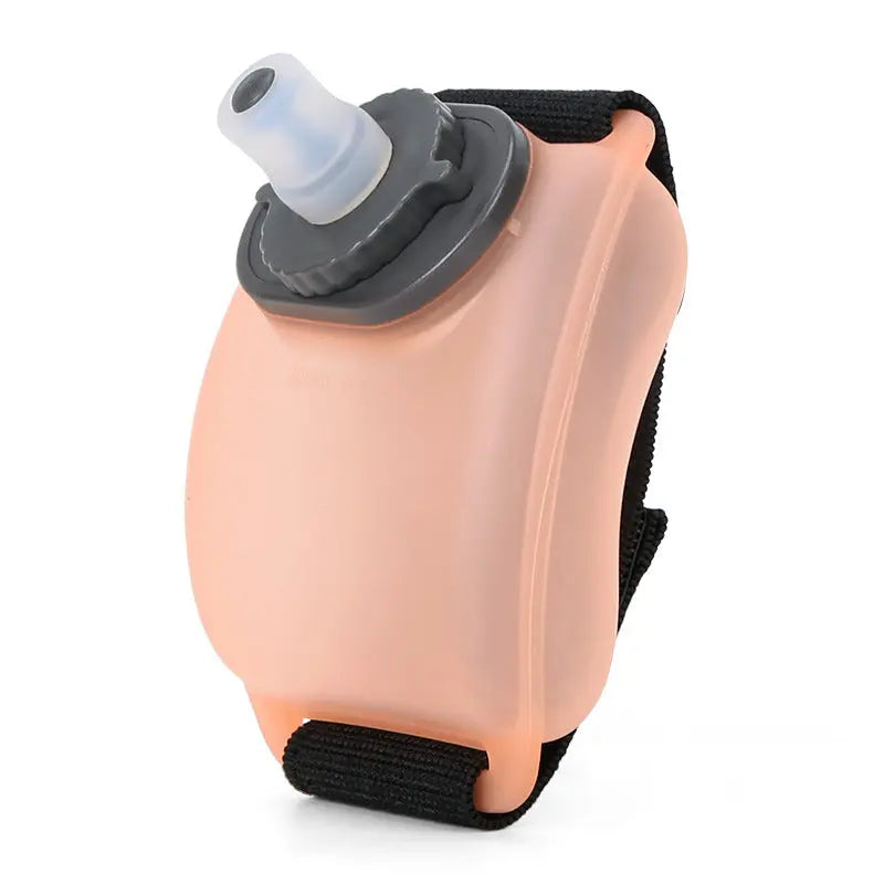 2-Pices Orange Ergonomic Wearable Hydration Flask - Hands-Free Wrist Water Bottle for Running & Sports Wholesale Hub