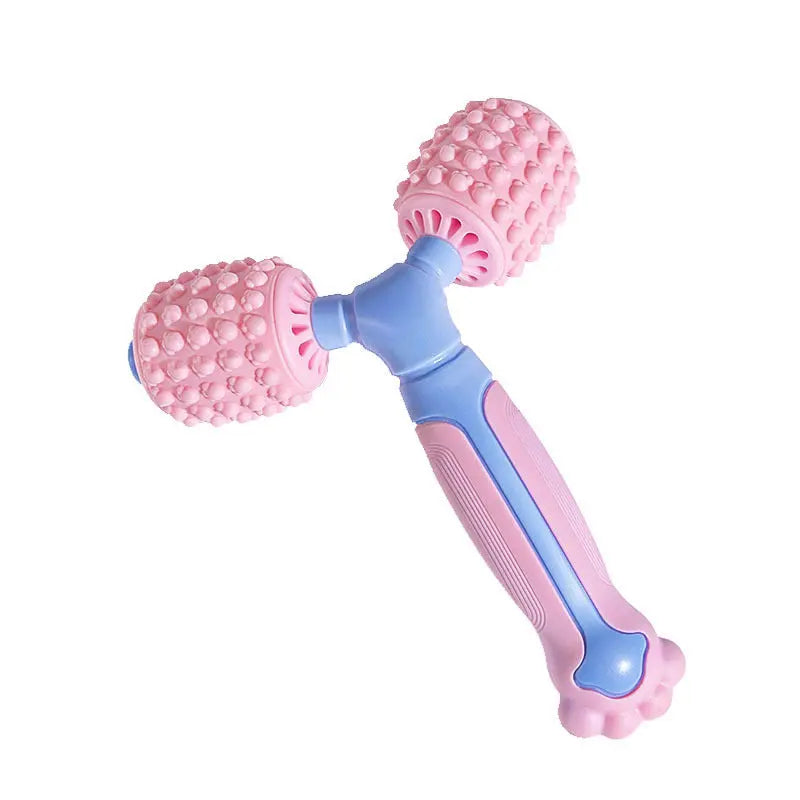 Y-Shaped Dual Roller Massager for Deep Tissue Muscle Relief - Handheld Fascia Tool for Legs & Body Wholesale Hub