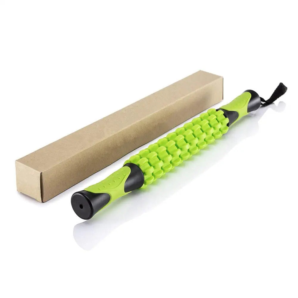 Green Deep Tissue Massage Roller Stick for Muscle Soreness & Recovery - Portable Fascia Release Tool Wholesale Hub