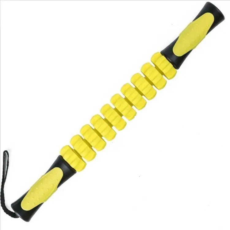 Yellow Deep Tissue Massage Roller Stick for Muscle Soreness & Recovery - Portable Fascia Release Tool Wholesale Hub