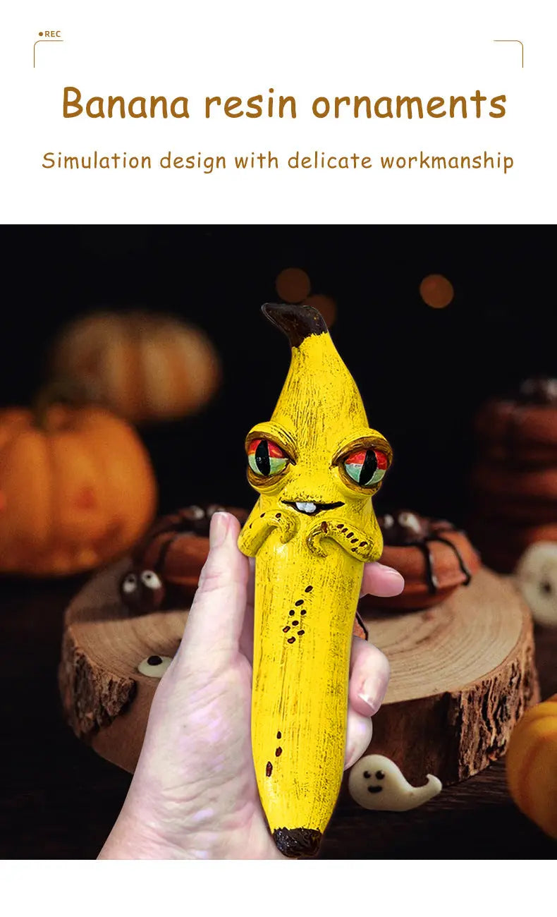One-Eye Charming Magic Banana Resin Craft Ornament 3piece Wholesale Hub