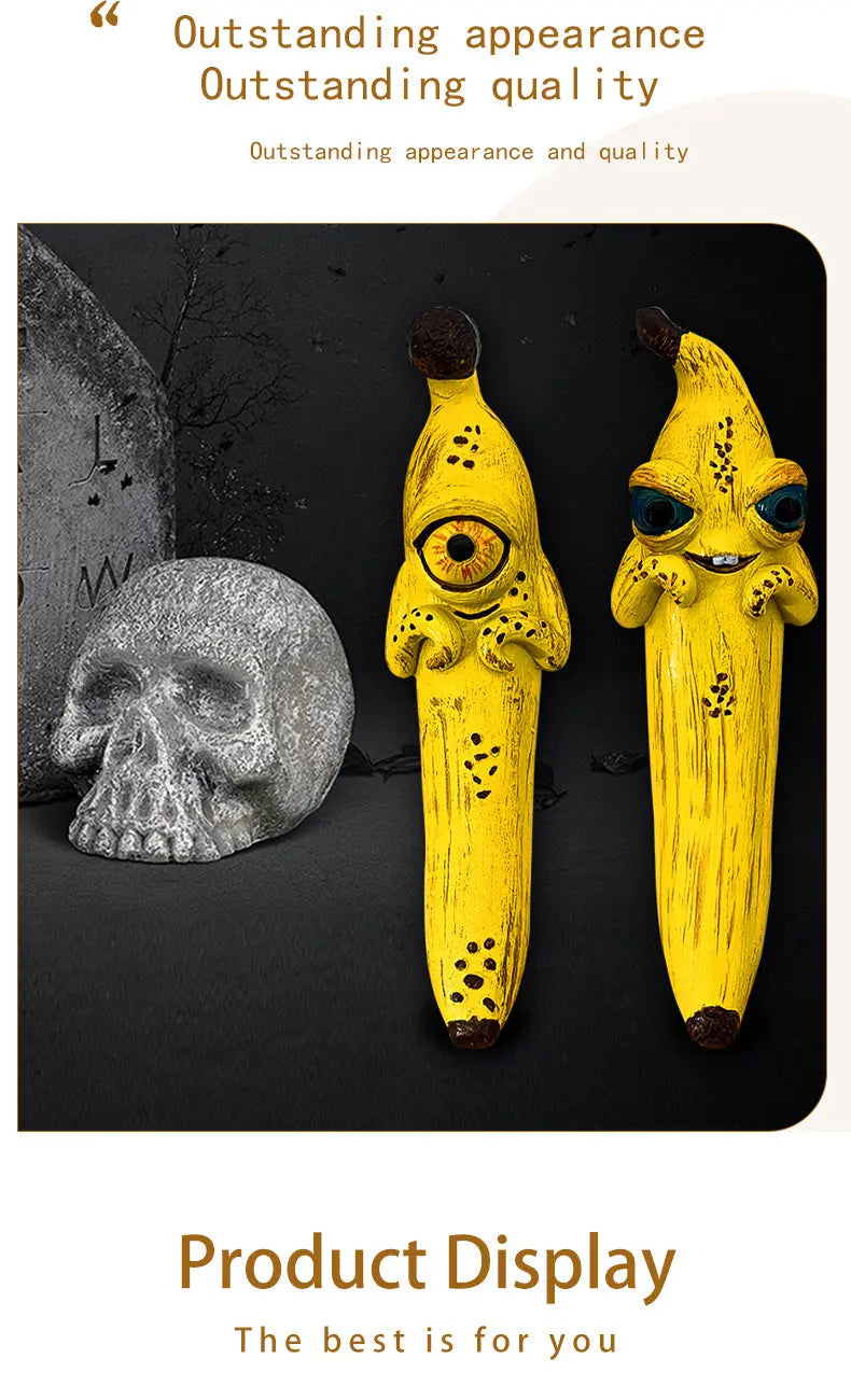 One-Eye Charming Magic Banana Resin Craft Ornament 3piece Wholesale Hub
