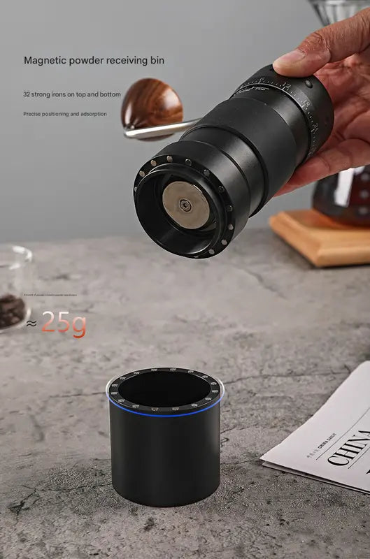 Grey Premium 7-Star Manual Coffee Grinder - Portable Bean Mil(R60pro) Wholesale Hub