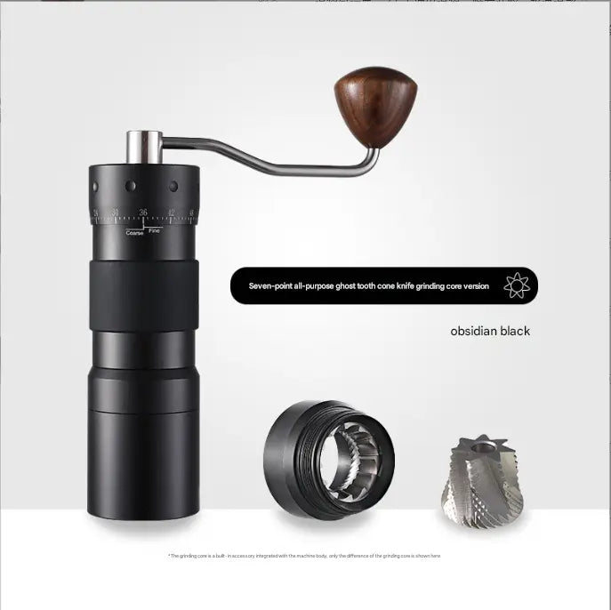 Black Premium 7-Star Manual Coffee Grinder - Portable Bean Mil(R50pro) Wholesale Hub