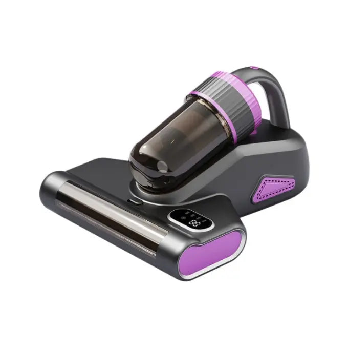 Purple Advanced Cordless UV-C Dust Mite Vacuum - Handheld Cleaner with Hot Air, Pulsating Pads & LED Display Wholesale Hub