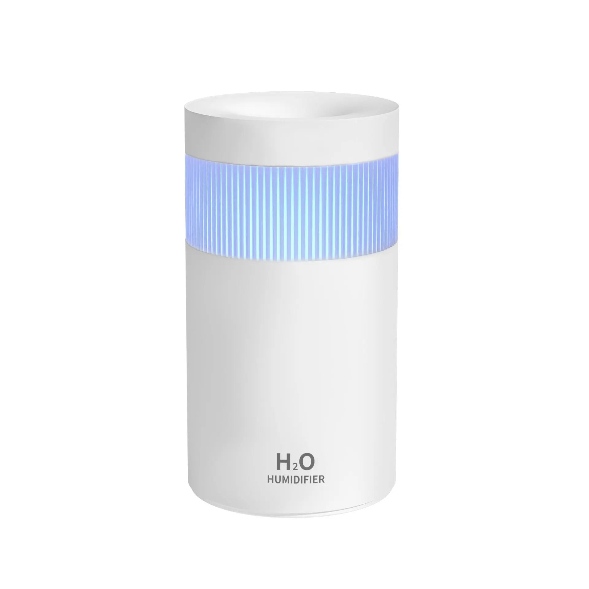 2-Piece White Mini Desktop Humidifier - Portable Mist Maker for Home and Car Use Wholesale Hub