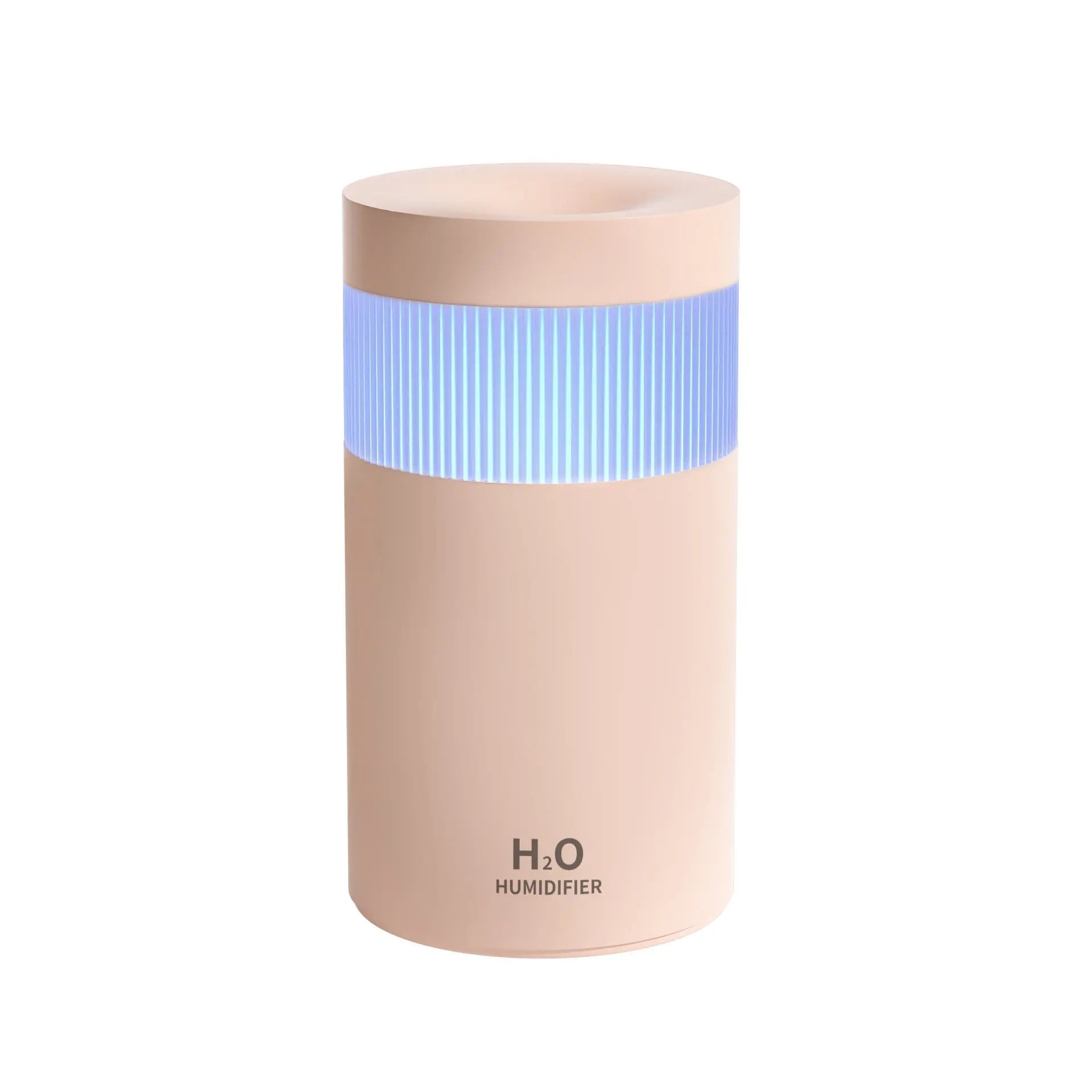 2-Piece Pink Mini Desktop Humidifier - Portable Mist Maker for Home and Car Use Wholesale Hub