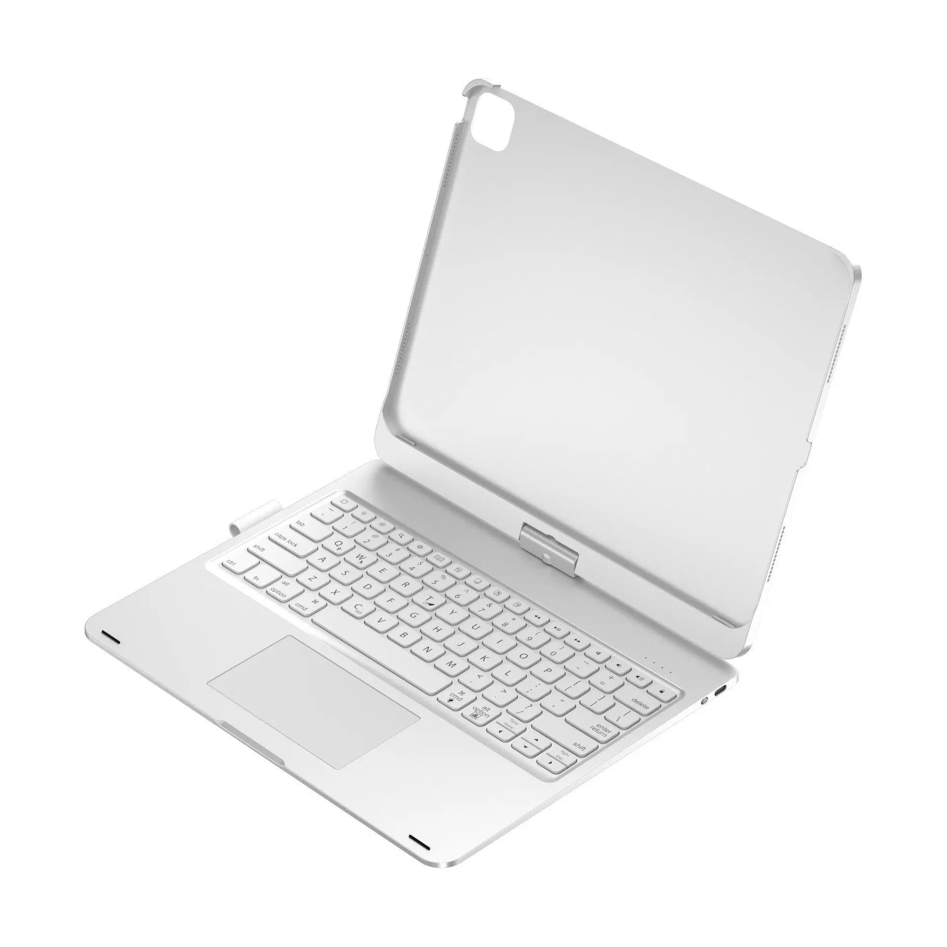 Silver Magic Keyboard Case for ipad Air6/Air7 11-inch, Bluetooth Keyboard with RGB Backlight & Precision Trackpad Wholesale Hub