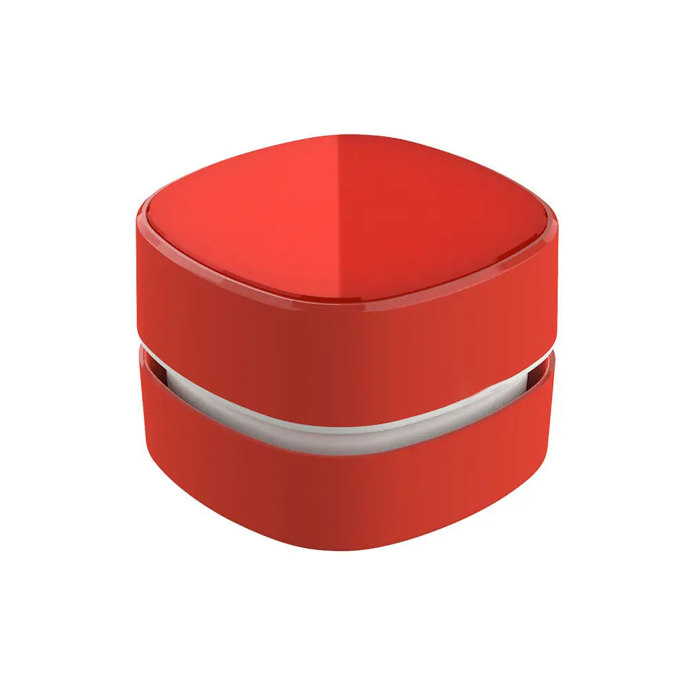 Red Rechargeable Cordless Mini Desktop Vacuum - Portable Handheld Cleaner for Desk, Keyboard, Crumb & Dust Wholesale Hub