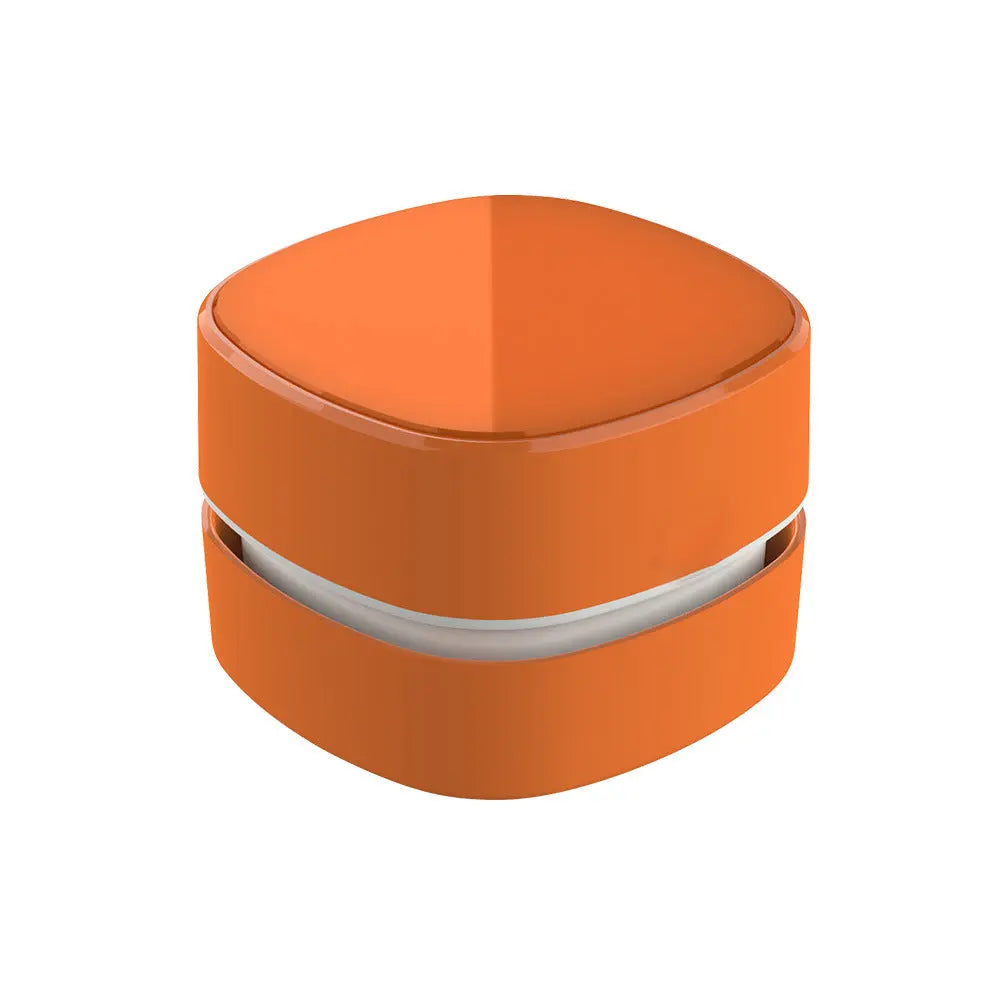 Orange Rechargeable Cordless Mini Desktop Vacuum - Portable Handheld Cleaner for Desk, Keyboard, Crumb & Dust Wholesale Hub
