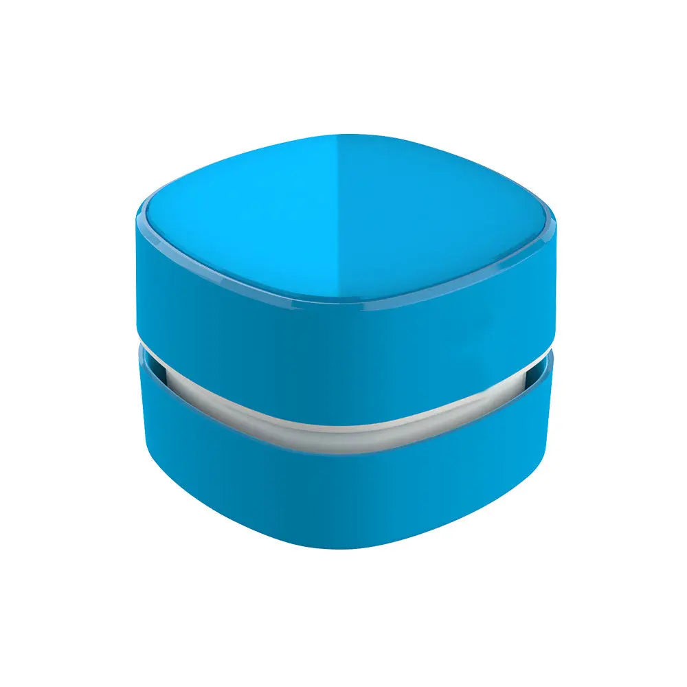 Blue Rechargeable Cordless Mini Desktop Vacuum - Portable Handheld Cleaner for Desk, Keyboard, Crumb & Dust Wholesale Hub