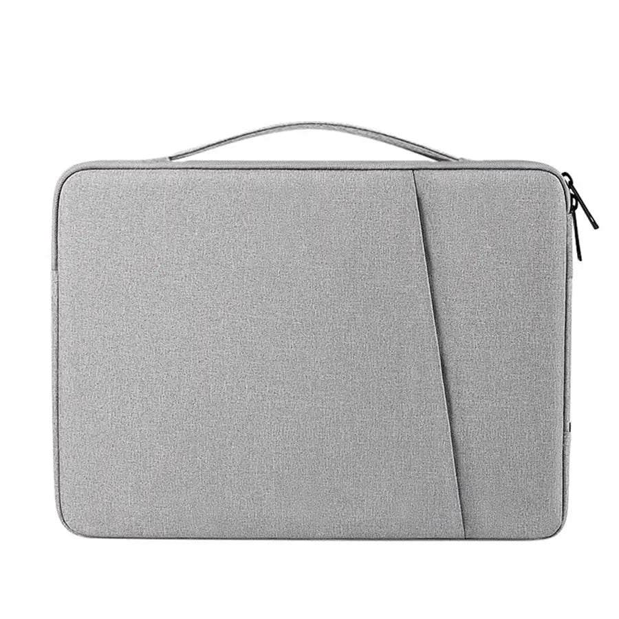 Grey 360° Protective Laptop & Tablet Sleeve with Accessory Organizer - Water-Repellent Carrying Case Wholesale Hub