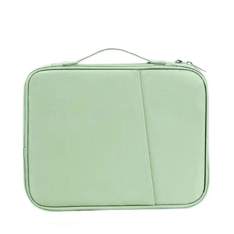 Green 360° Protective Laptop & Tablet Sleeve with Accessory Organizer - Water-Repellent Carrying Case Wholesale Hub