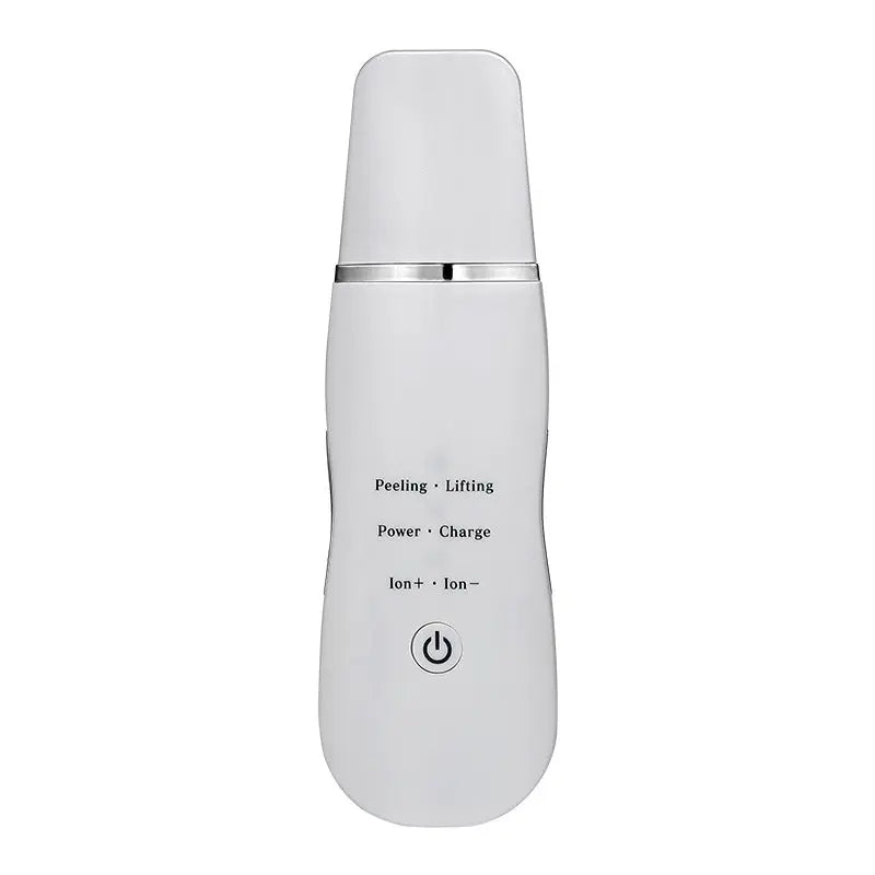 Ultrasonic Skin Scrubber - Deep Cleansing, Peeling, Lifting & Ion Infusion Facial Spatula(white) Wholesale Hub