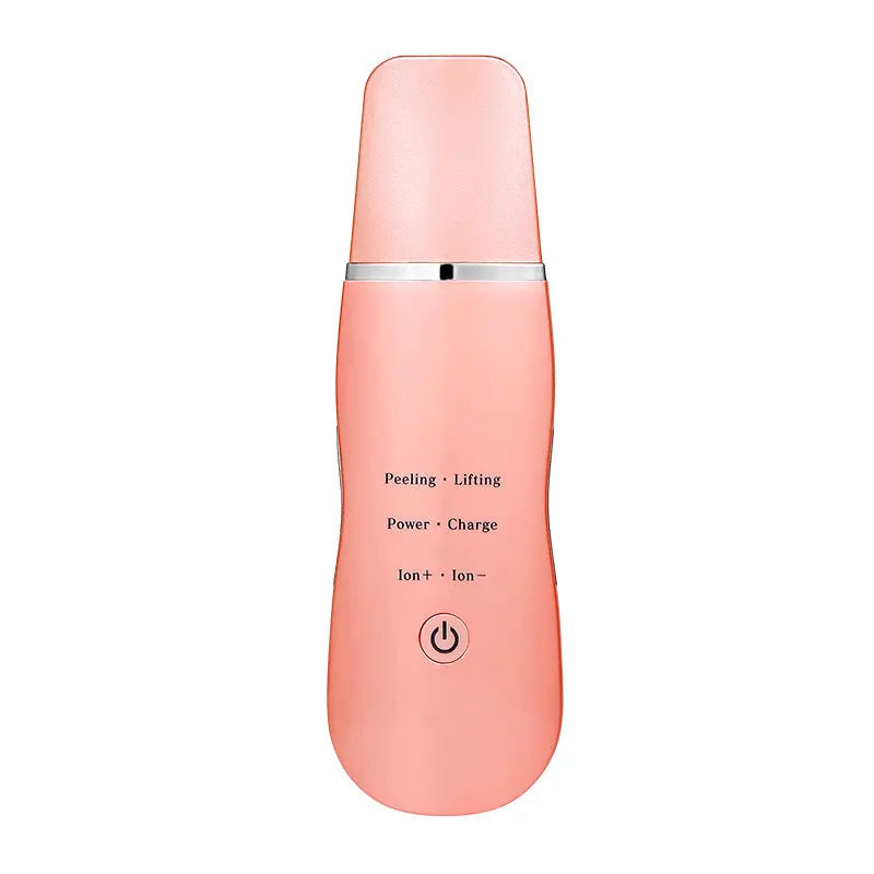 Ultrasonic Skin Scrubber - Deep Cleansing, Peeling, Lifting & Ion Infusion Facial Spatula(pink) Wholesale Hub
