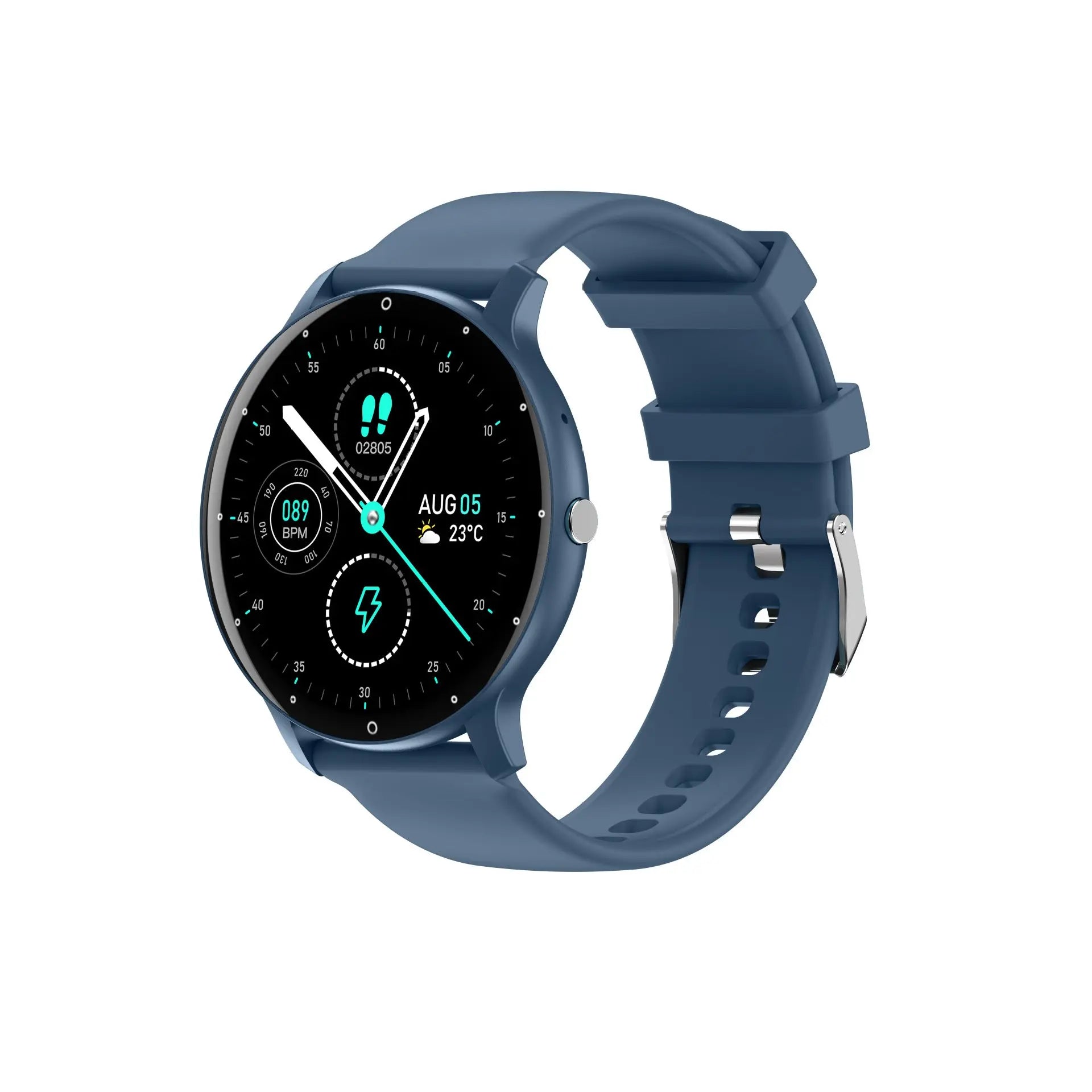 Feature-Rich Smartwatch: 1.28 HD Display Bluetooth Calling Extensive Sports Tracking (blue)" Wholesale Hub