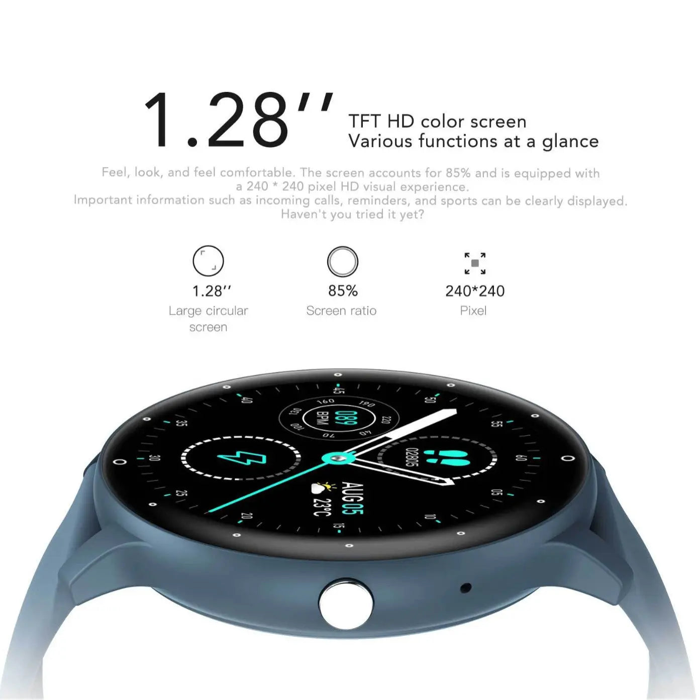 Feature-Rich Smartwatch: 1.28 HD Display Bluetooth Calling Extensive Sports Tracking (pink)" Wholesale Hub