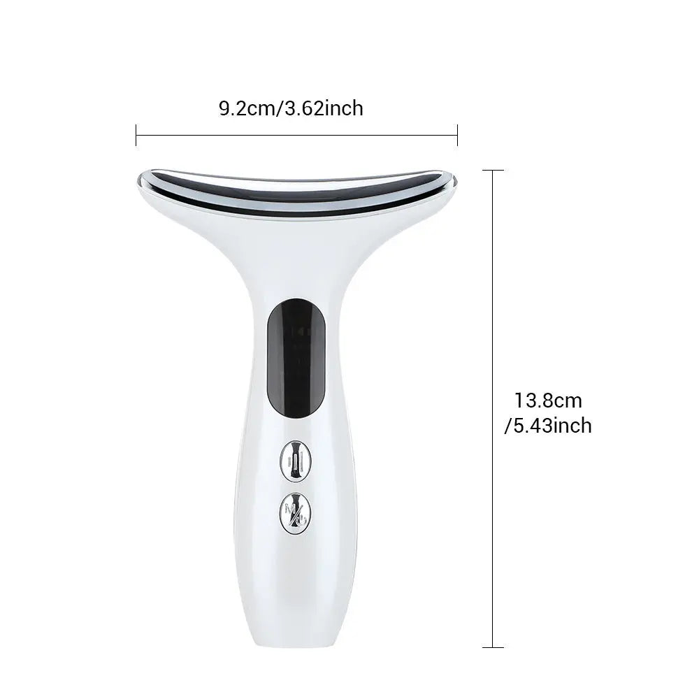 Multi-Function Neck & Face Beauty Device - 4-in-1 LED Light Therapy, EMS Lifting & Anti-Wrinkle Massager(Gradient) Wholesale Hub