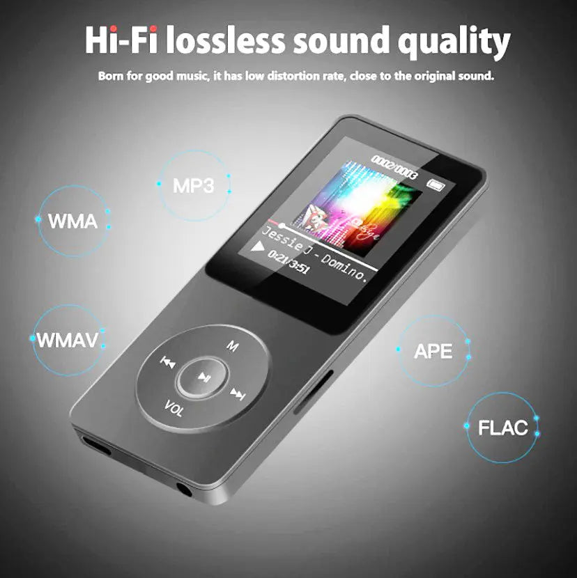 Portable Digital Music Player - Bluetooth 5.4, Hi-Fi Lossless Sound, 8GB Built-in & Expandable Storage(black 32GB) Wholesale Hub