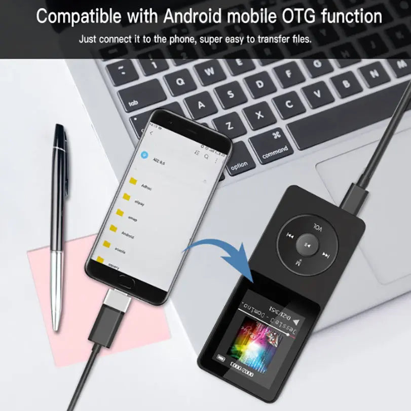 Portable Digital Music Player - Bluetooth 5.4, Hi-Fi Lossless Sound, 8GB Built-in & Expandable Storage(black 64GB) Wholesale Hub