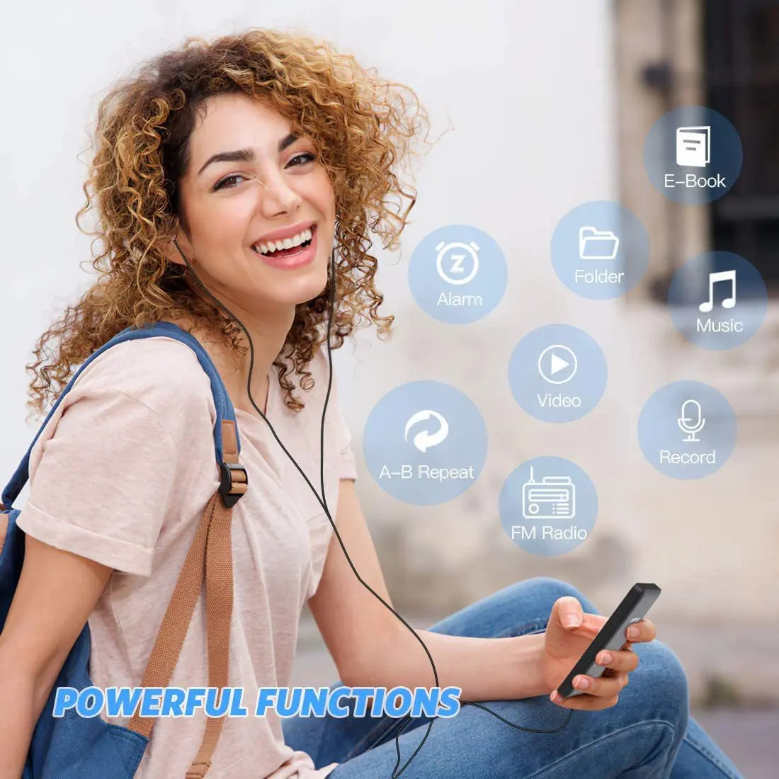 Portable Digital Music Player - Bluetooth 5.4, Hi-Fi Lossless Sound, 8GB Built-in & Expandable Storage(black 64GB) Wholesale Hub