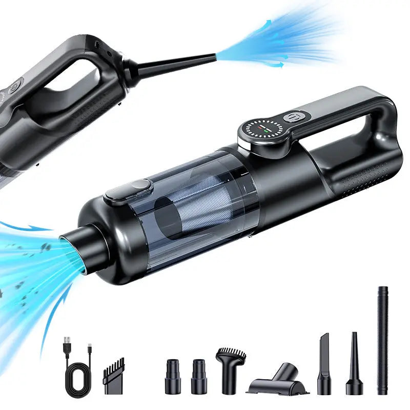 Multi-Function Cordless Handheld Vacuum Cleaner & Blower - Powerful Brushless Motor with Digital Display(Black and gray) Wholesale Hub