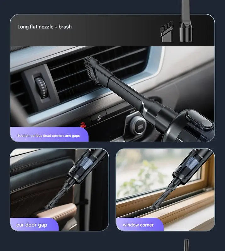 Multi-Function Cordless Handheld Vacuum Cleaner & Blower - Powerful Brushless Motor with Digital Display(Black and gray) Wholesale Hub
