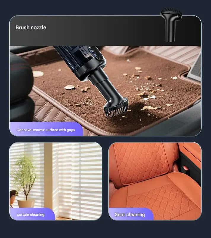 Multi-Function Cordless Handheld Vacuum Cleaner & Blower - Powerful Brushless Motor with Digital Display(Black and gray) Wholesale Hub