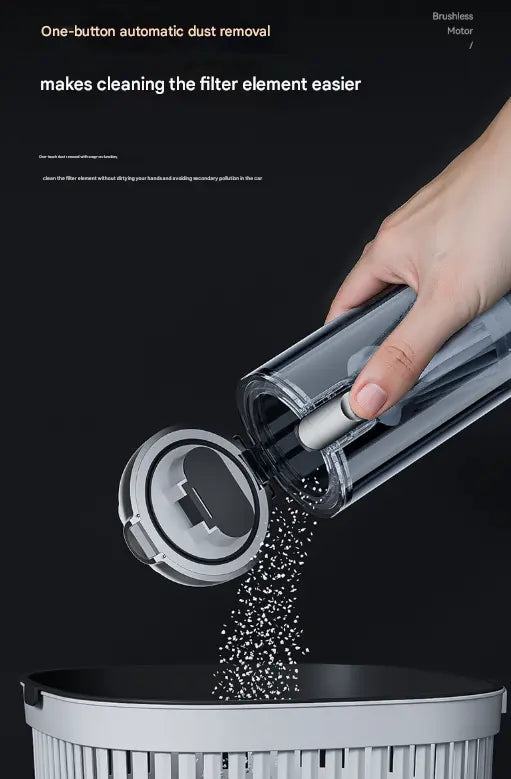 Silver and Purple 4-in-1 Cordless Handheld Vacuum Cleaner - Powerful 16KPa Suction with Brushless Motor, Blower & Air Pump Wholesale Hub